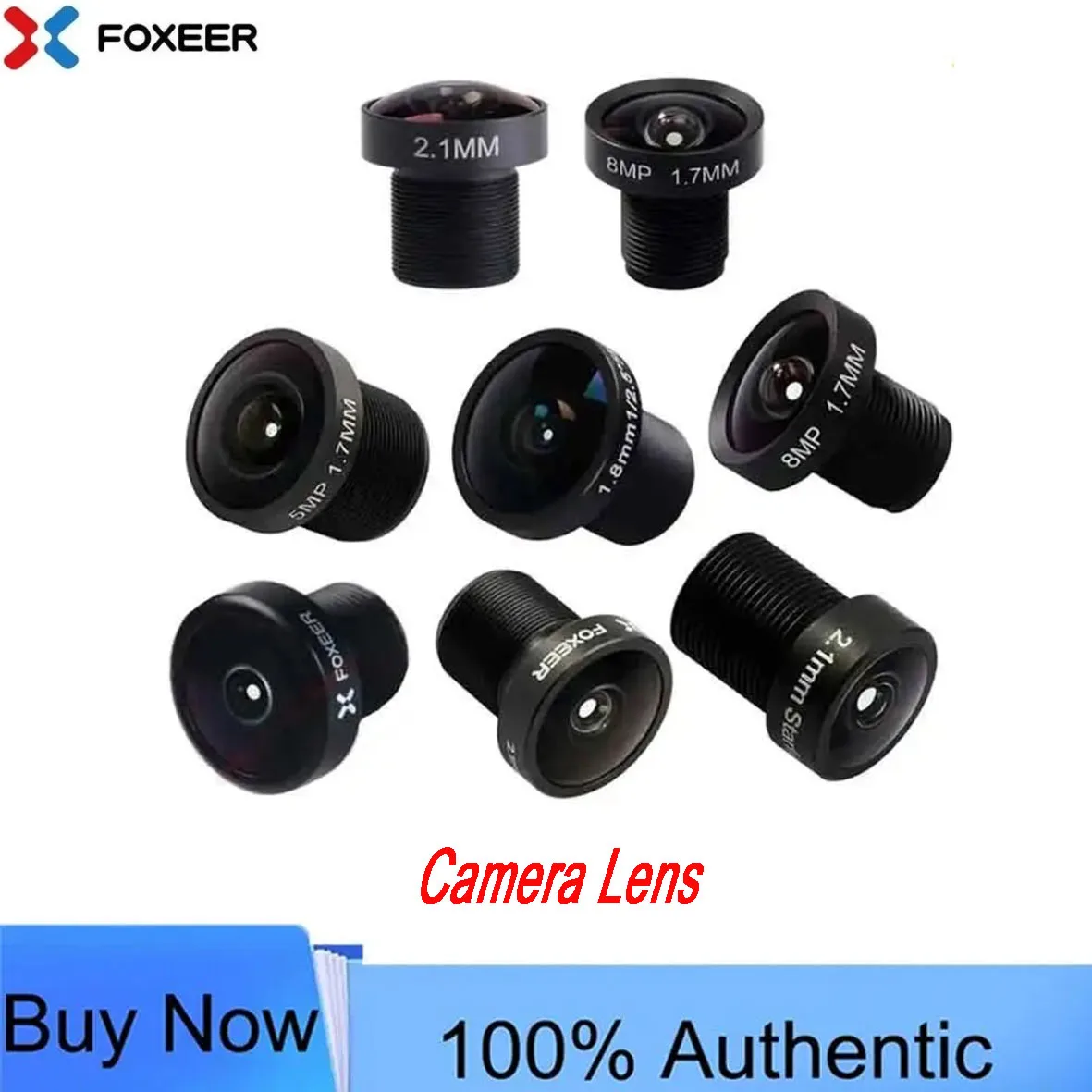 Original Foxeer Replacement Camera Lens 1.7mm 1.8mm 2.1mm 2.5mm Lens/M8 M12 Wide Angle Lens for Toothless/Predator/Falkor Camera