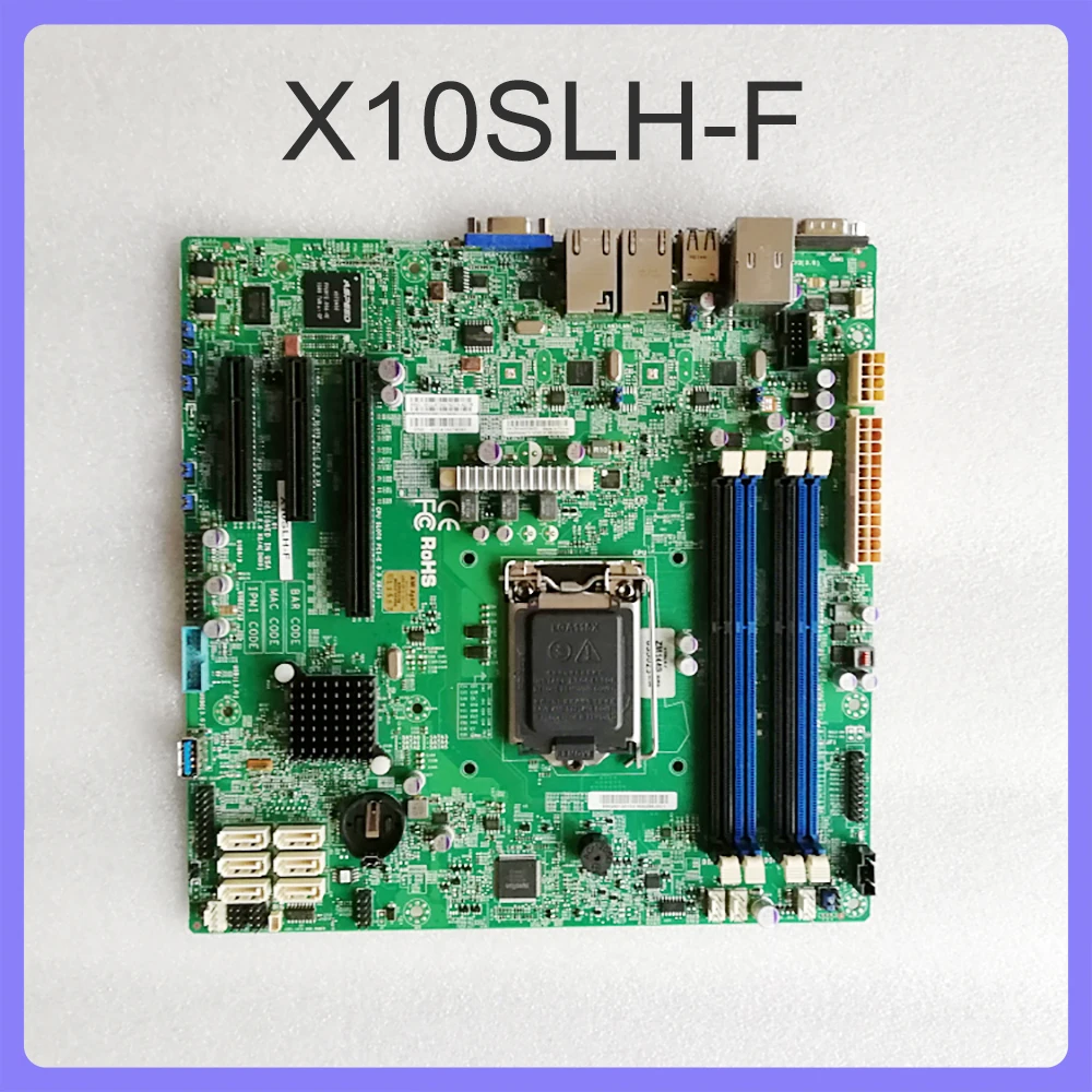 DDR3 LGA1150 E3-1200 V3/V4 4th Gen For Supermicro Server Motherboard X10SLH-F