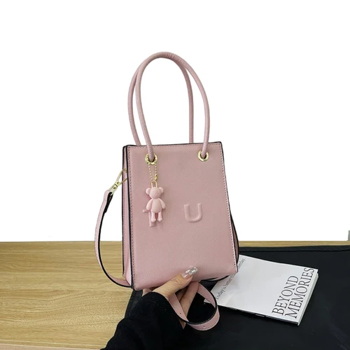 Imagen 2 del producto Bolso cuadrado pequeño para mujer, bolso nuevo a la moda, bandolera informal, bolso para teléfono móvil de Color sólido 2024