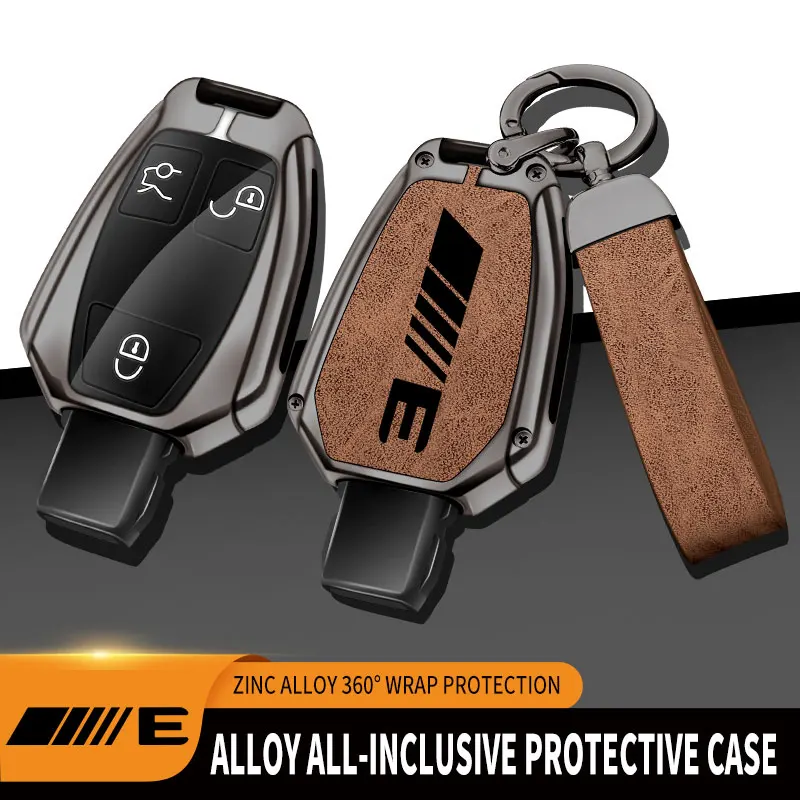 

Zinc Alloy Car Key Case For Mercedes Benz E Class Remote Control Protector For Mercedes Benz E300 E260 E350 E400 Car Key Cover