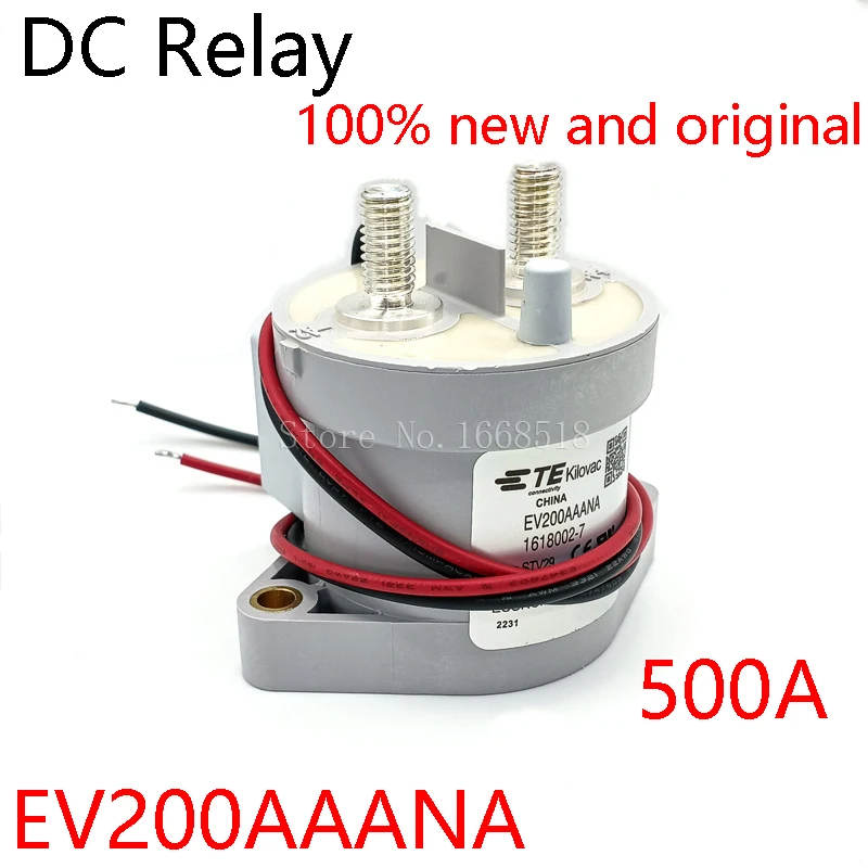 Free shipping EV200AAANA 1618002-7 12-24V 500A New energy electric vehicle contactor EV200 high voltage DC Relay