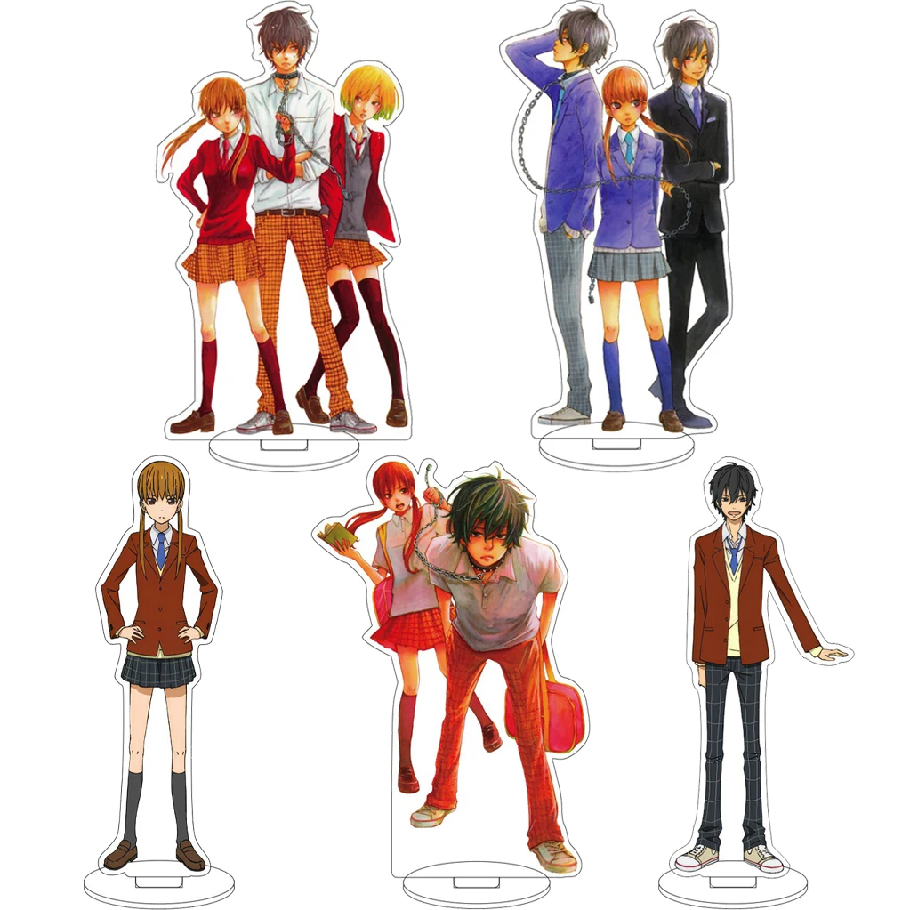 Figura Acrílica de 16CM del Anime My Little Monster, Shizuku Mizutani, Haru Yoshida, con Base, Adornos, Regalos de Navidad