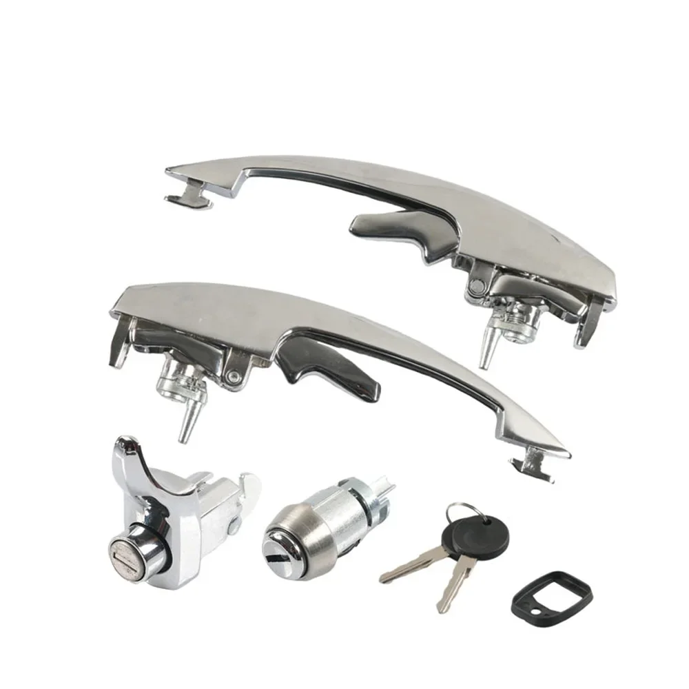 1 مجموعة مقبض باب السيارة الخارجي لشركة فولكس فاجن بيتل 1973-2004 111837205J 1BM827503 1BM837205 #4