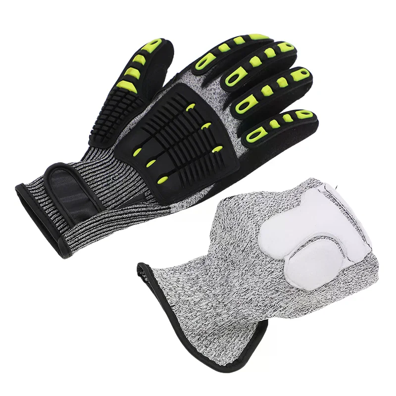 Safety Anti Vibration Safety Work Gloves Wear-resistant And Cut-resistant Mechanics Protective Work Gloves