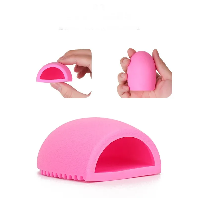 1Pcs Makeup Brush Cleaning Pad Silicone Brush Cleaner Mat Cosmetic Make Up Brushes Washing Little Scrubber Board Clean Wash Tool