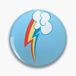 Rainbow Dash Cloud Color Mlp Cutie Mark Soft Button Pin Brooch Collar Hat Cute Metal Cartoon Clothes Decor Gift Lapel Pin