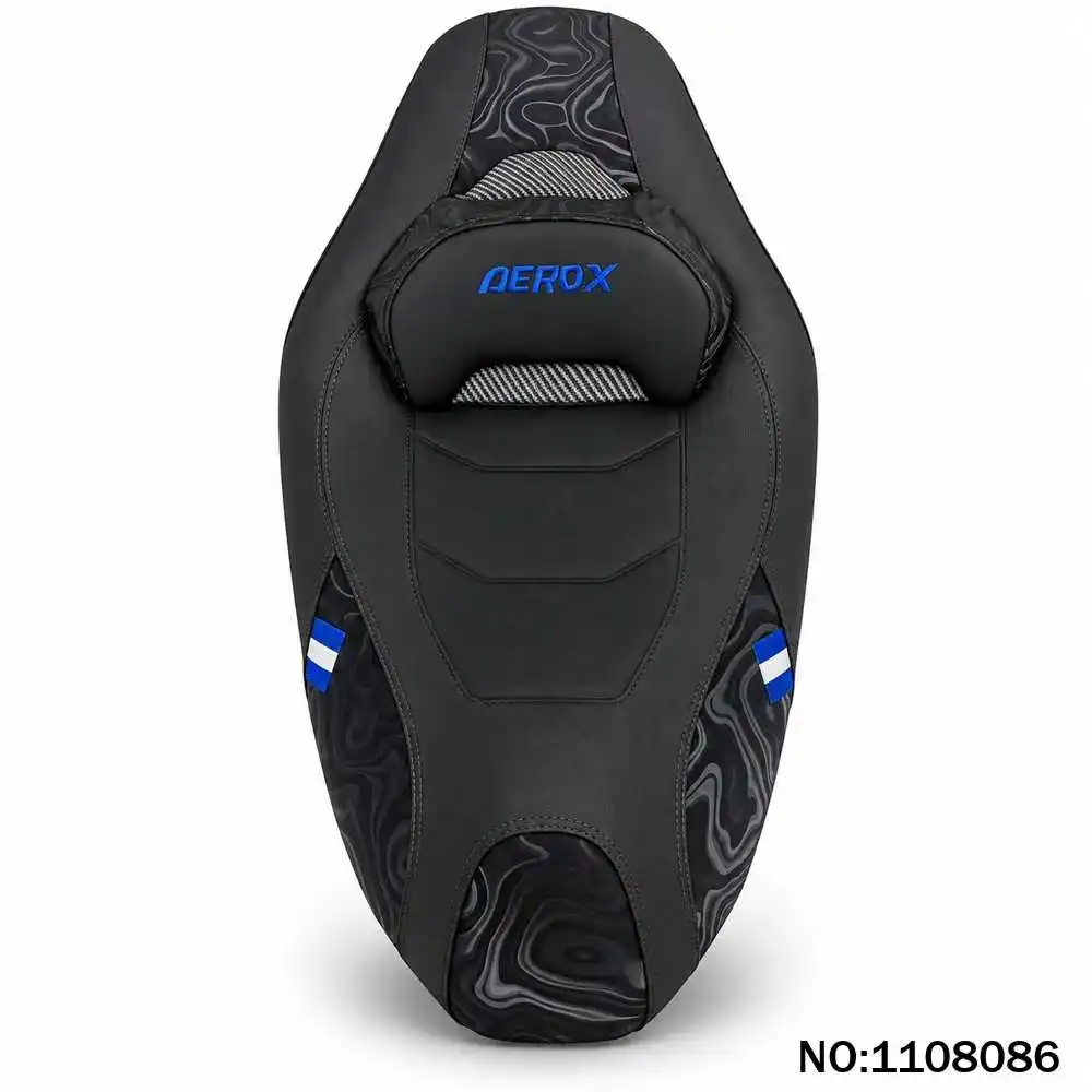 Motorcycle Seat Cushion For AEROX 155 NVX 155 V2 2021-2024, Anti-Slip Phantom Pattern Replacement Saddle With Stitching