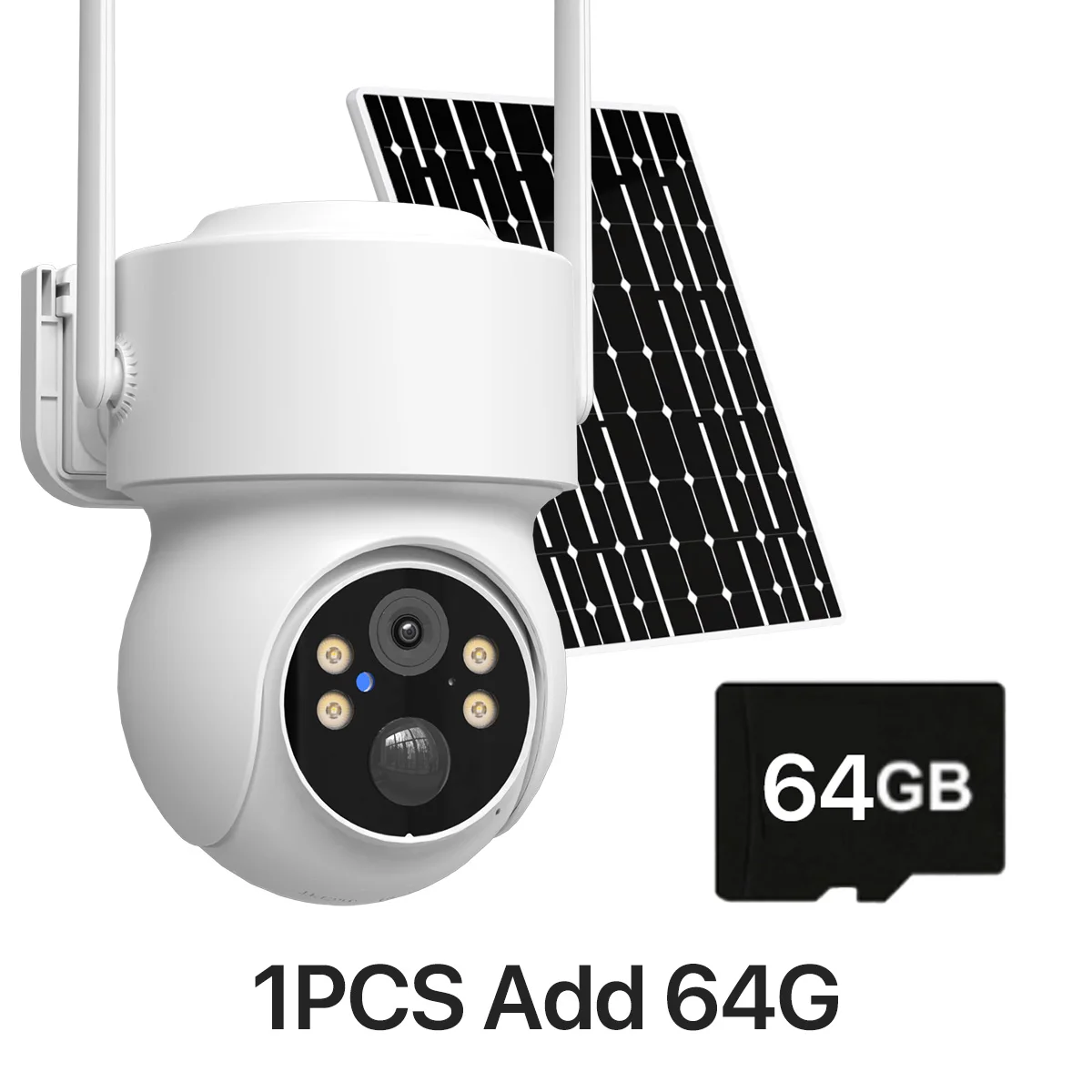 1/2PCS iCsee Solar IP Camera WiFi Outdoor Wirelees Batterij Surveillance PTZ Camera PIR Detectie Nachtzicht Real Time Alert
