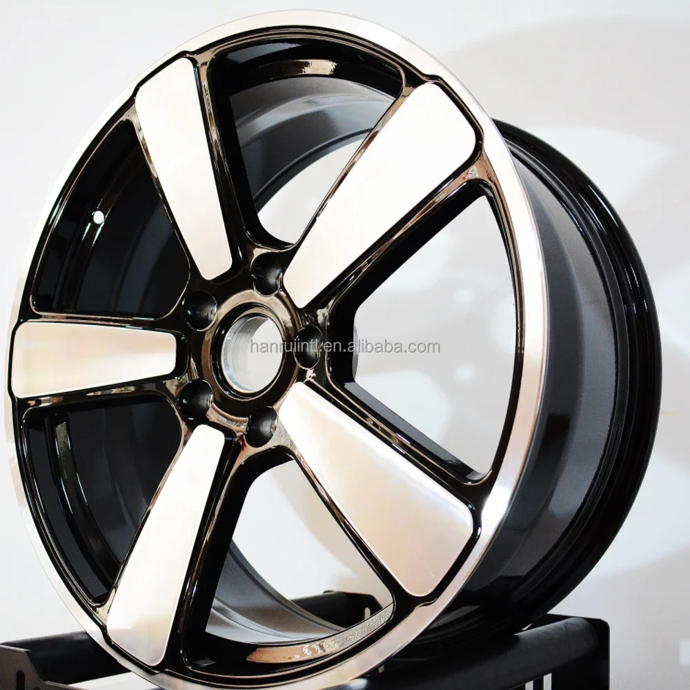 20 21 inch forged wheels 5X130 glossy black machine silver face for porsche 911 Cayenne