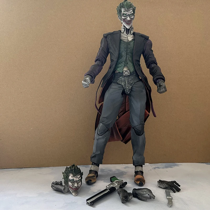 PLAY ARTS 25cm the joker Bruce Wayne Arkham Knight Action Figure Collectable Model Toys Christmas Gifts With Real Pictures