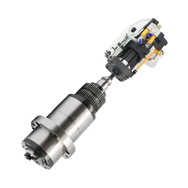 High Quality Bt40 OD 150mm 8000rpm Belt Drive Self Cooling Spindle Mil Machine Cylinder And Atc Spindle For CNC Machine Center
