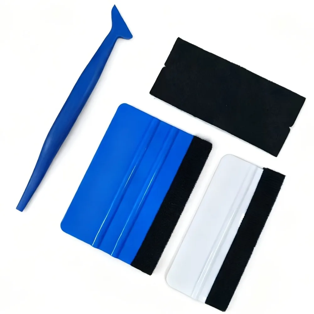 4PCS Professional car window tool set including felt scraper and edge expander Suitable for DIY window film installation