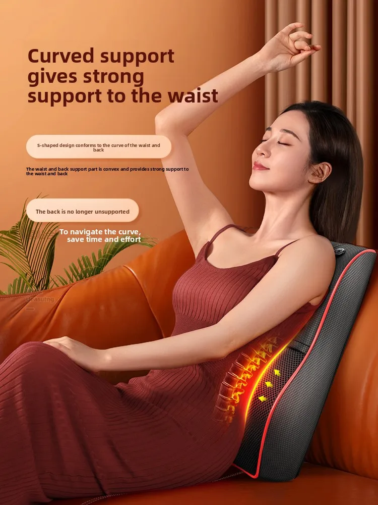 Electric Kneading Full Body Massage Pillow Lumbar Cushion Cervical Shoulder Waist Back Chinese Gift