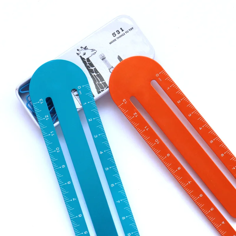 New creative bookmark Metal ruler Multifunctional school supplies Student drawing Study stationery University Building office