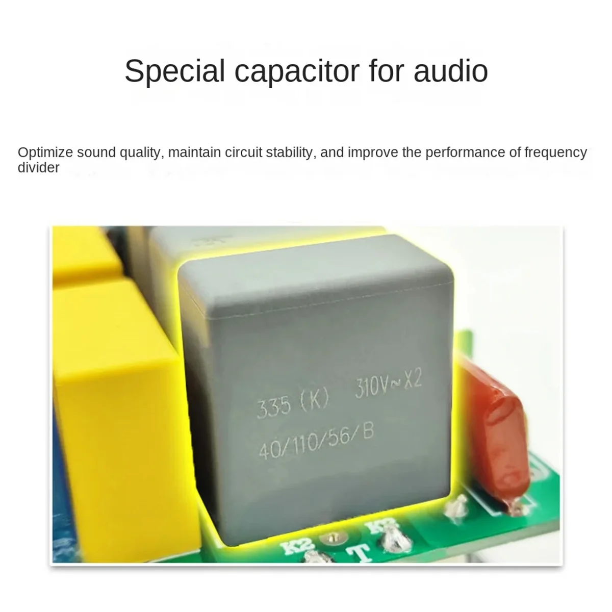 800W 2 Way Speaker Audio Frequency Divider Treble Bass 2 Unit Crossover Filters DIY HIFI Home Theater