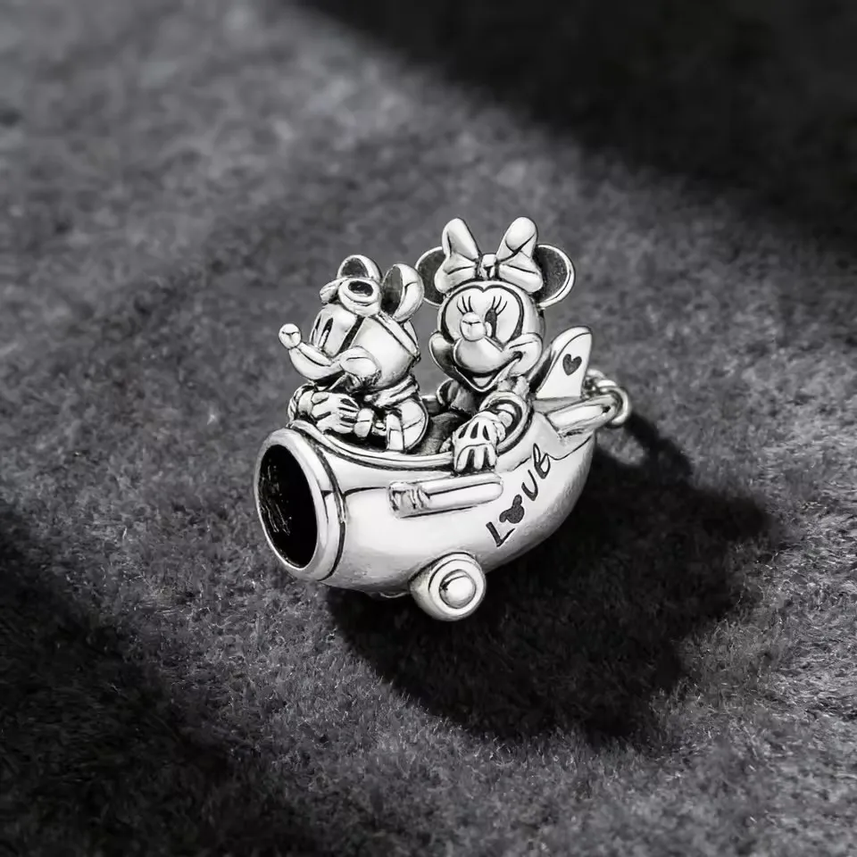 925 Silver Beautiful Princess, Cute Snowman, Castle, Hot Air Balloon Pendant Original Bracelet DIY Accessories Exquisite Jewelry view 4