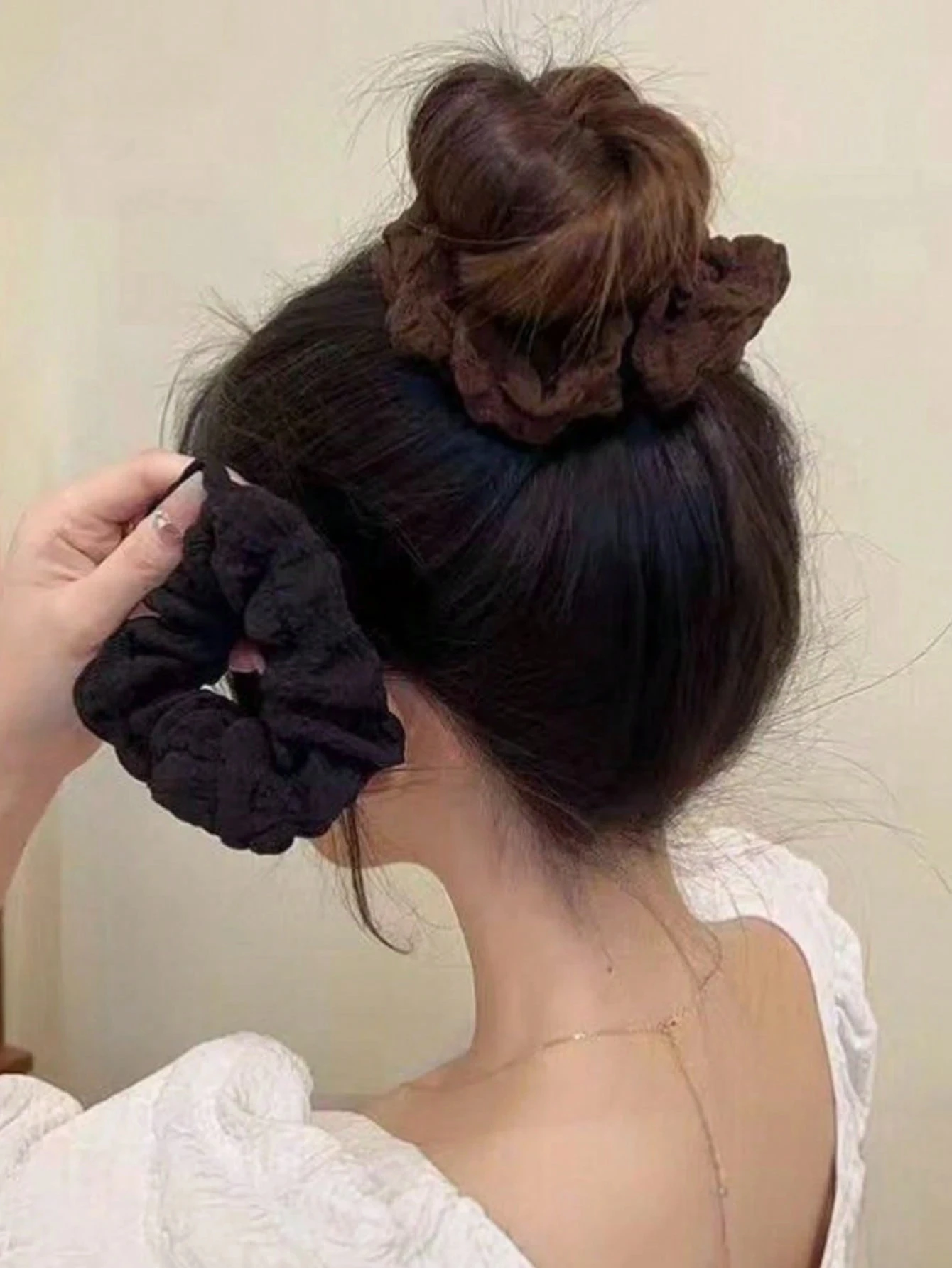 1/3 pçs scrunchies de cetim, l - Hair Tie Velvet avaliação e preço