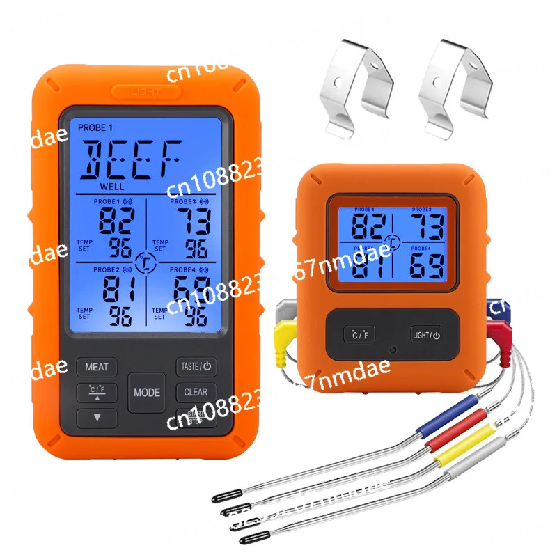 

Wireless waterproof food thermometer home kitchen remote barbecue BBQ electronic digital thermometer