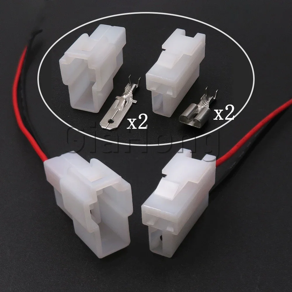 1 Set 2 Ways AC Assembly Auto Parts 7123-2228 7323-2128 Car High Current Wire Cable Socket 7122-2128 161971989