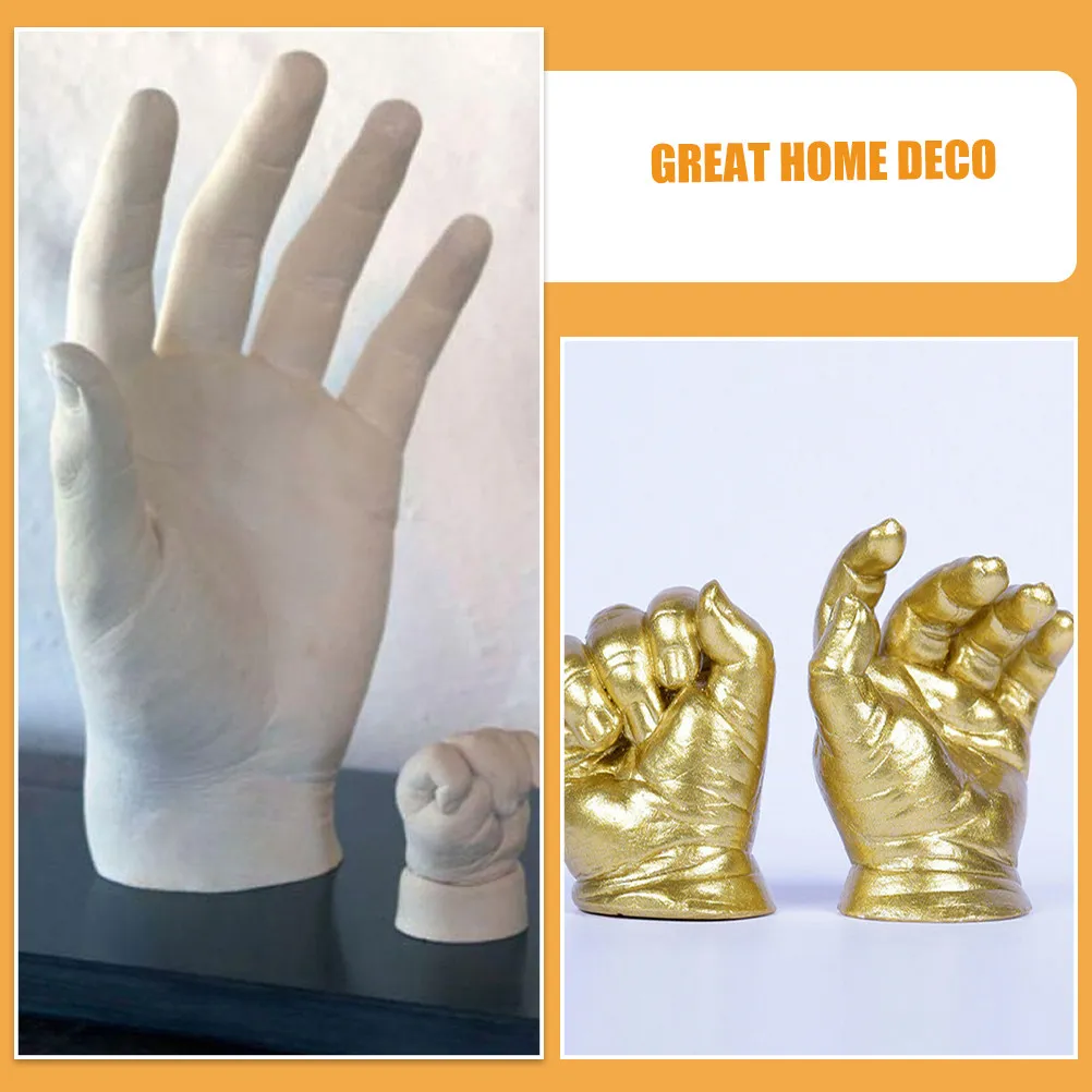 

Набор для создания 3D-отпечатков рук и ног для пар, молодых родителей, DIY, гипсовая статуэтка, семейные воспоминания, декор для дома, поделки