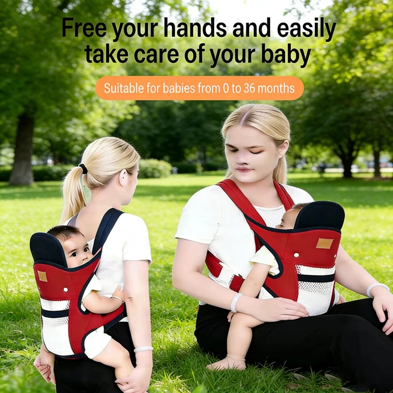Baby Carrier Multi-functional Childs Waist Stool Breathable Waist Stool with Hip Seat Front Hold Portable 4 Season Universal