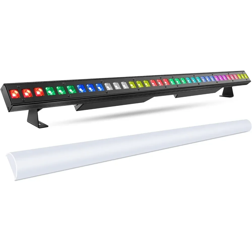 LED Stage Wash Light Bar -120W 36LEDs RGBW DMX Light Bar with Detachable Cover Chasing Function 41 Static Colors