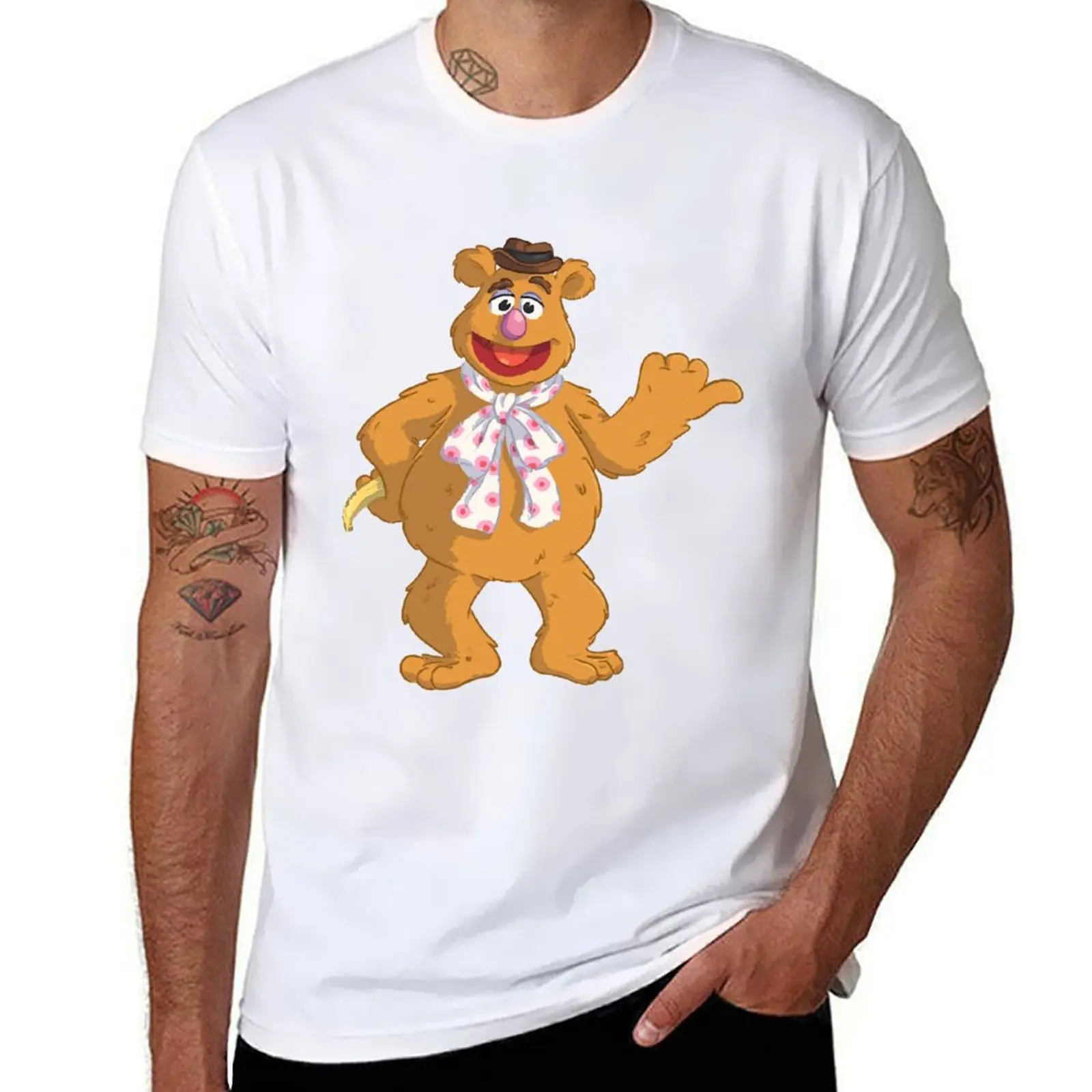 Fozzie Bear T-Shirt luxury t-shirt valentines boutique clothes Short sleeve tee mens tall t shirts