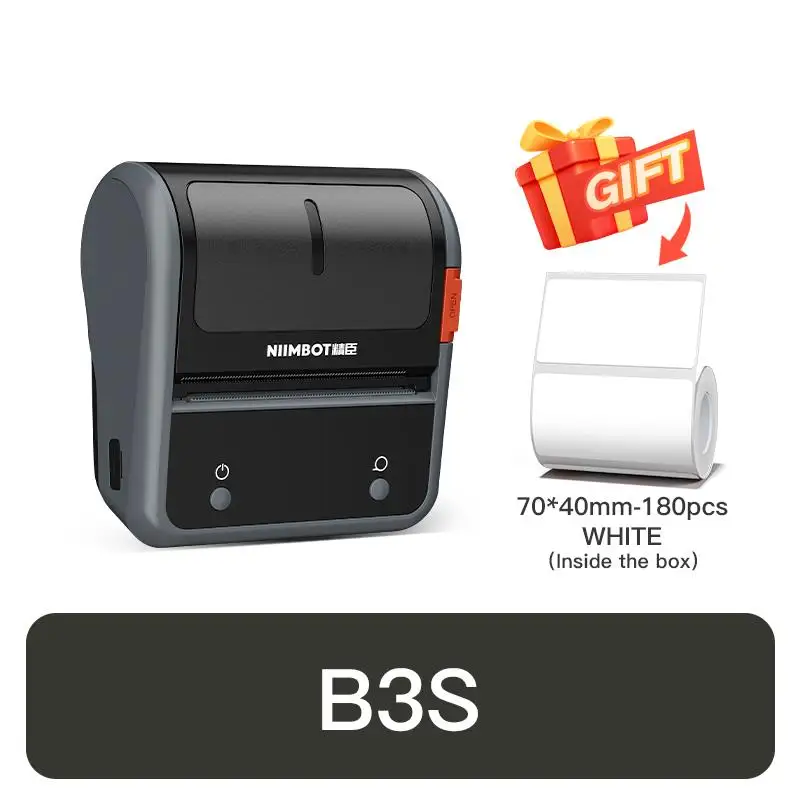 Top B3S Portable Thermal Printer Barcode Self-adhesive Pocket Label Printer Mini Sticker Maker ForJewelry Clothing Commercia