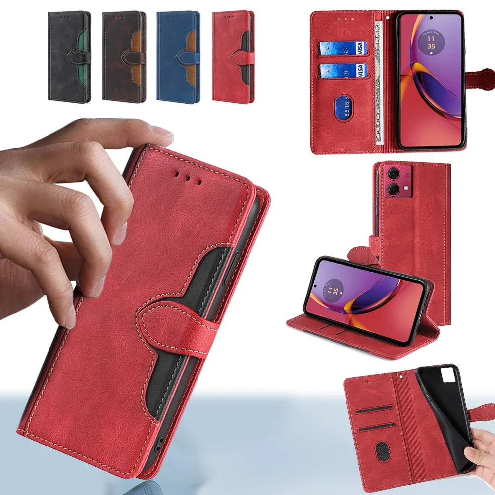 

Чехол-кошелек GEFENIS с отделениями для карт для Motorola G34 G24 G04 G84 G54 G14 Moto G73 G53Y G53 G23 G13 G72 G62 G52J, кожаный чехол для Mot