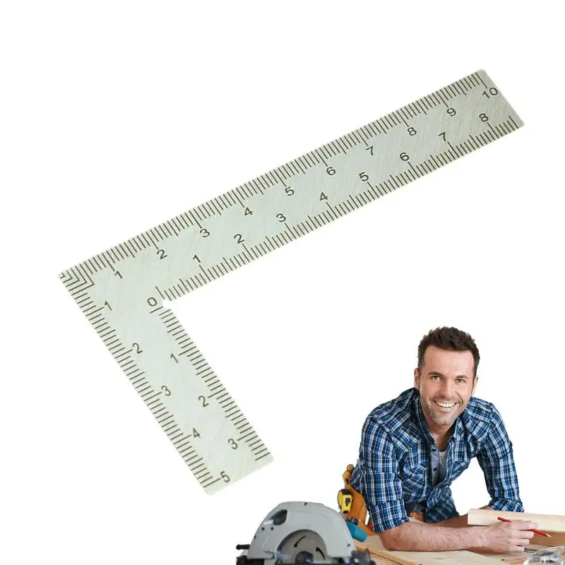 L Shape Square Ruler Carpentry Square Stainless Steel Framing Tools 90 Degree High Precision Measuring Tool For Making Layouts