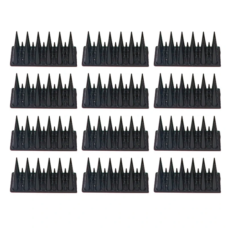 12PCS Anti-Bird Thorn Plastic Bird Thorn Anti-Bird Nail Squirrel Deterrent Can Repel Bird