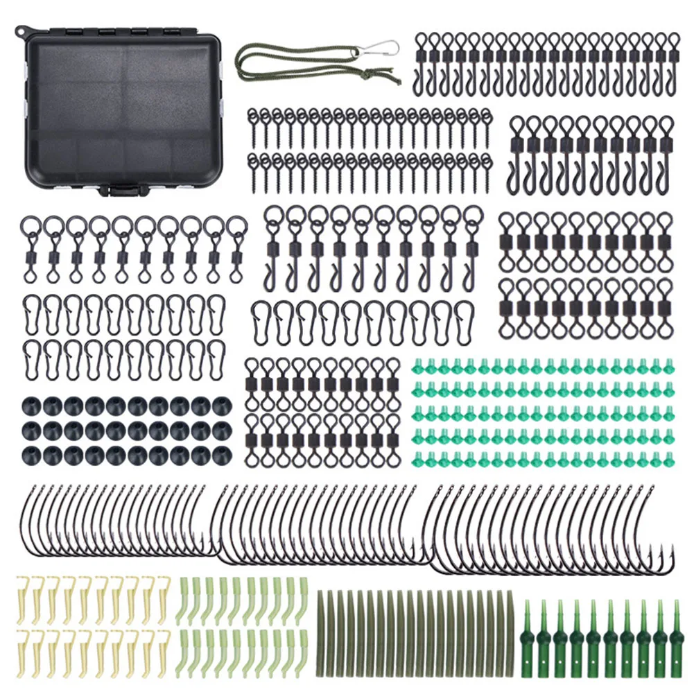 

For Carp Fishing Fishing Tools Carp Fishing Kit Fishing Trip 11.5*9*3cm 420PCS Tackle Set ABS Material Storage