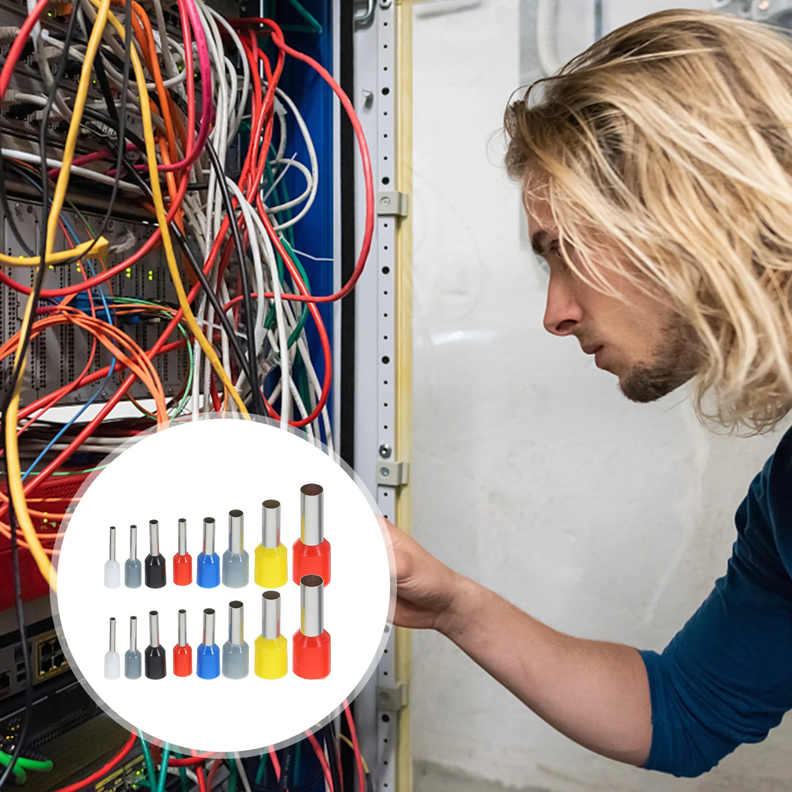 

1200pcs European Style Tube Terminals Pvc Zinc Alloy Quick Wiring Electrical Connectors Kit For Home Auto Repair Wire Ferrules