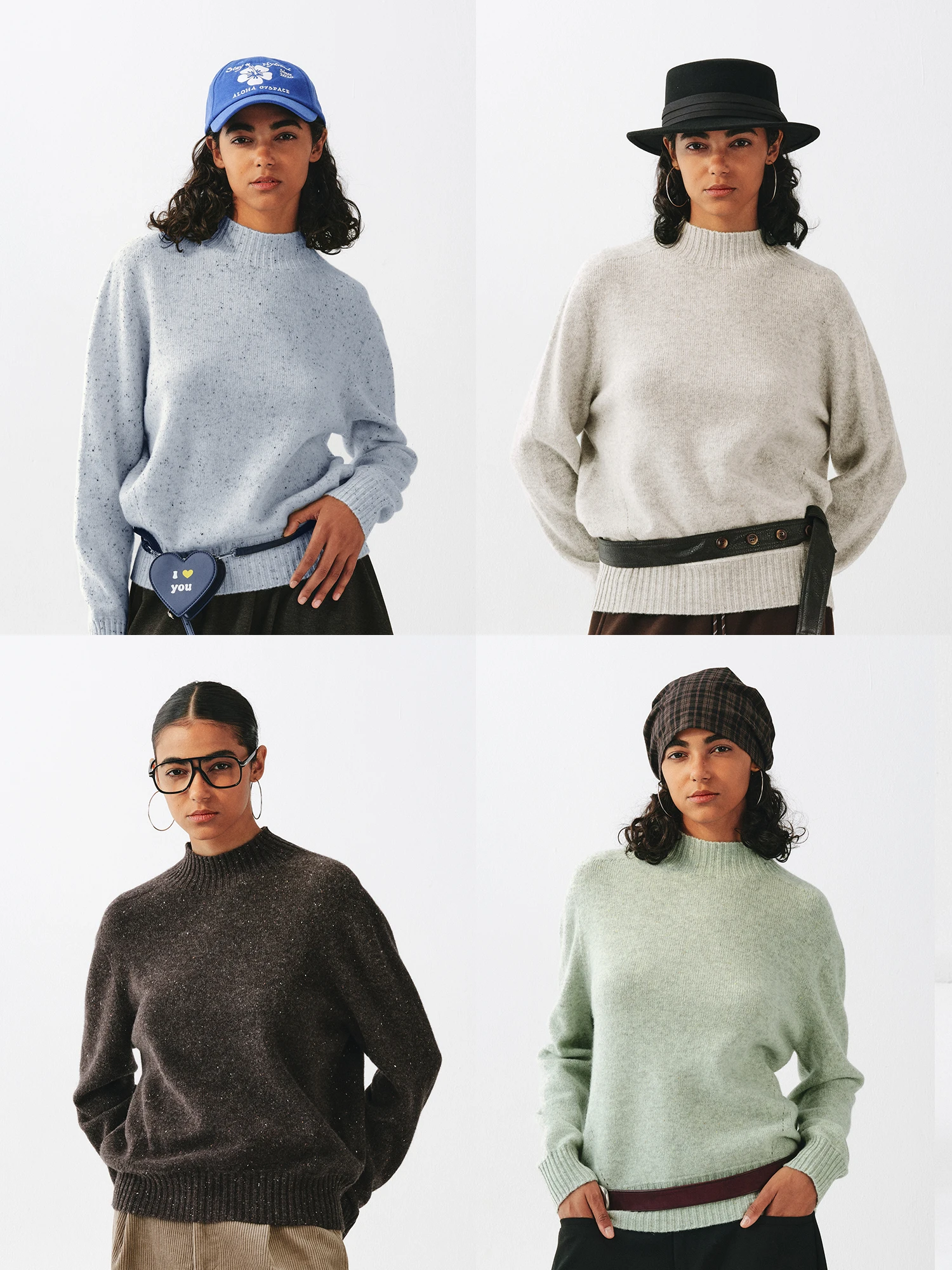 

TAYCO Casual Loose Long Sve Knitted Sweater Simple f High Collar Comfortable Leisure Sle Woolen Yarn Autumn Winter Wo...