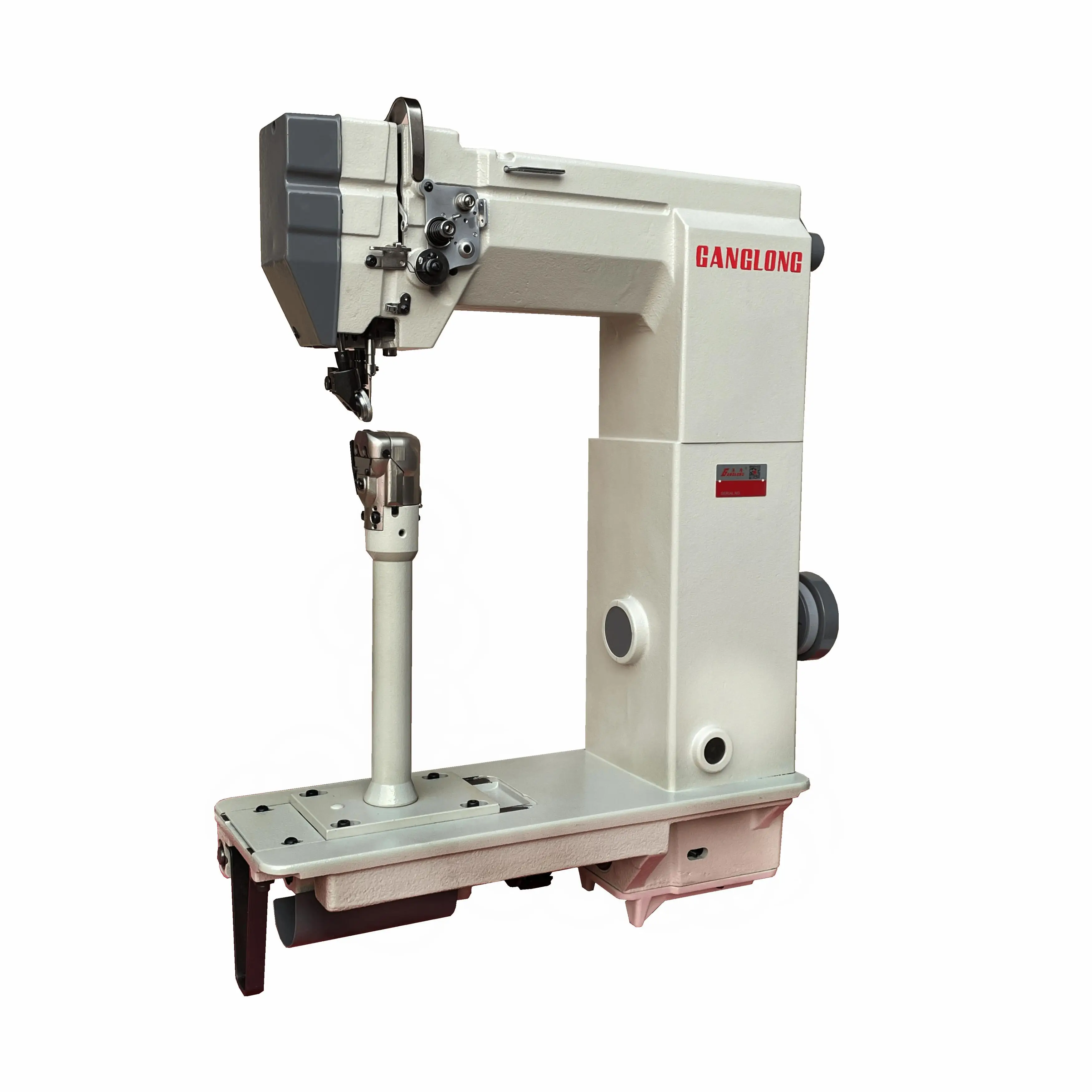 Roller Feeding Small Hook High Post Bed Sewing Machine for Elastic Boots Shoe logo Sewing