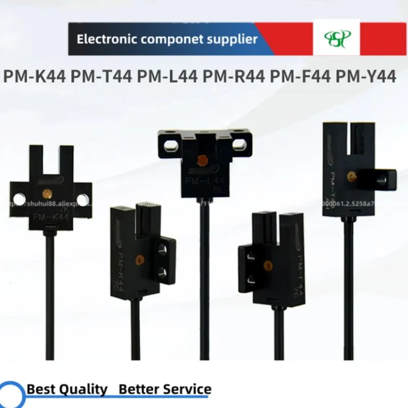 

5pcs U-groove miniature photoelectric switch sensor 1 meter line PM-K44 T44 L44 Y44 F44 R44