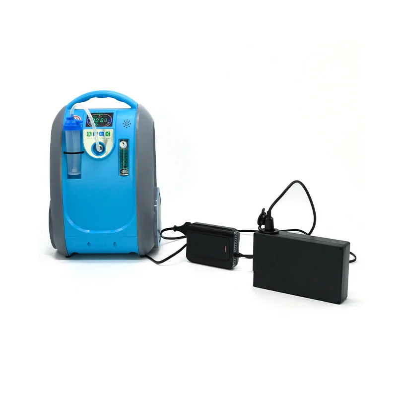 portable battery oxygen concentrator travel use with trolley car