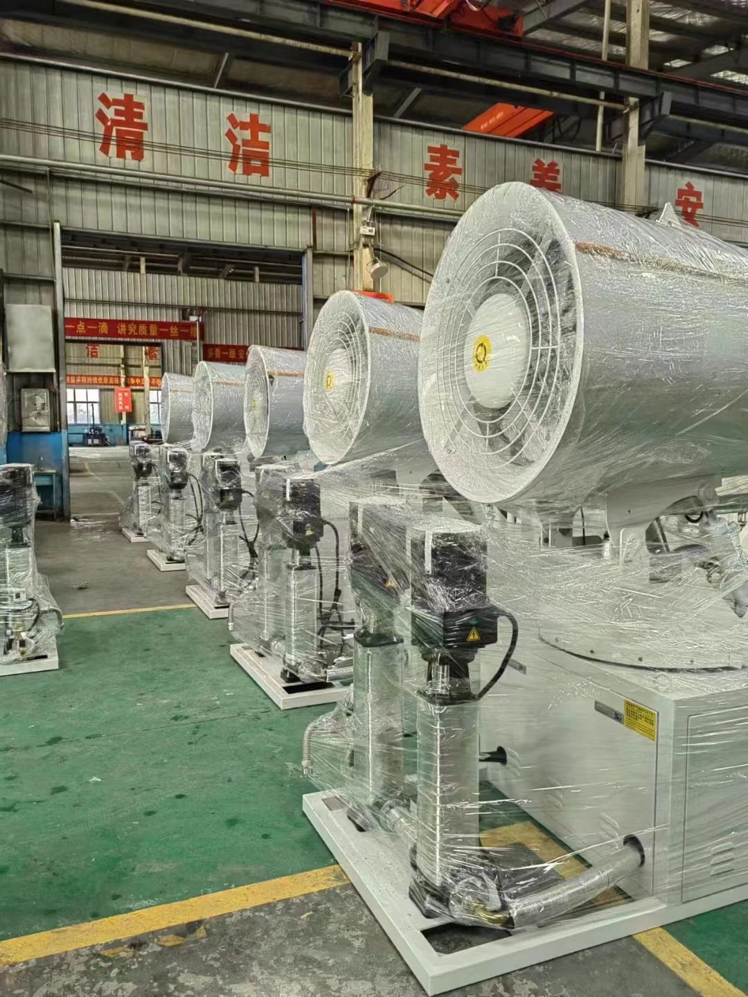 Industrial 60m Range Stainless Steel Fog Cannon With Engine For Mining Dust Suppression High Efficiency Automatic Control