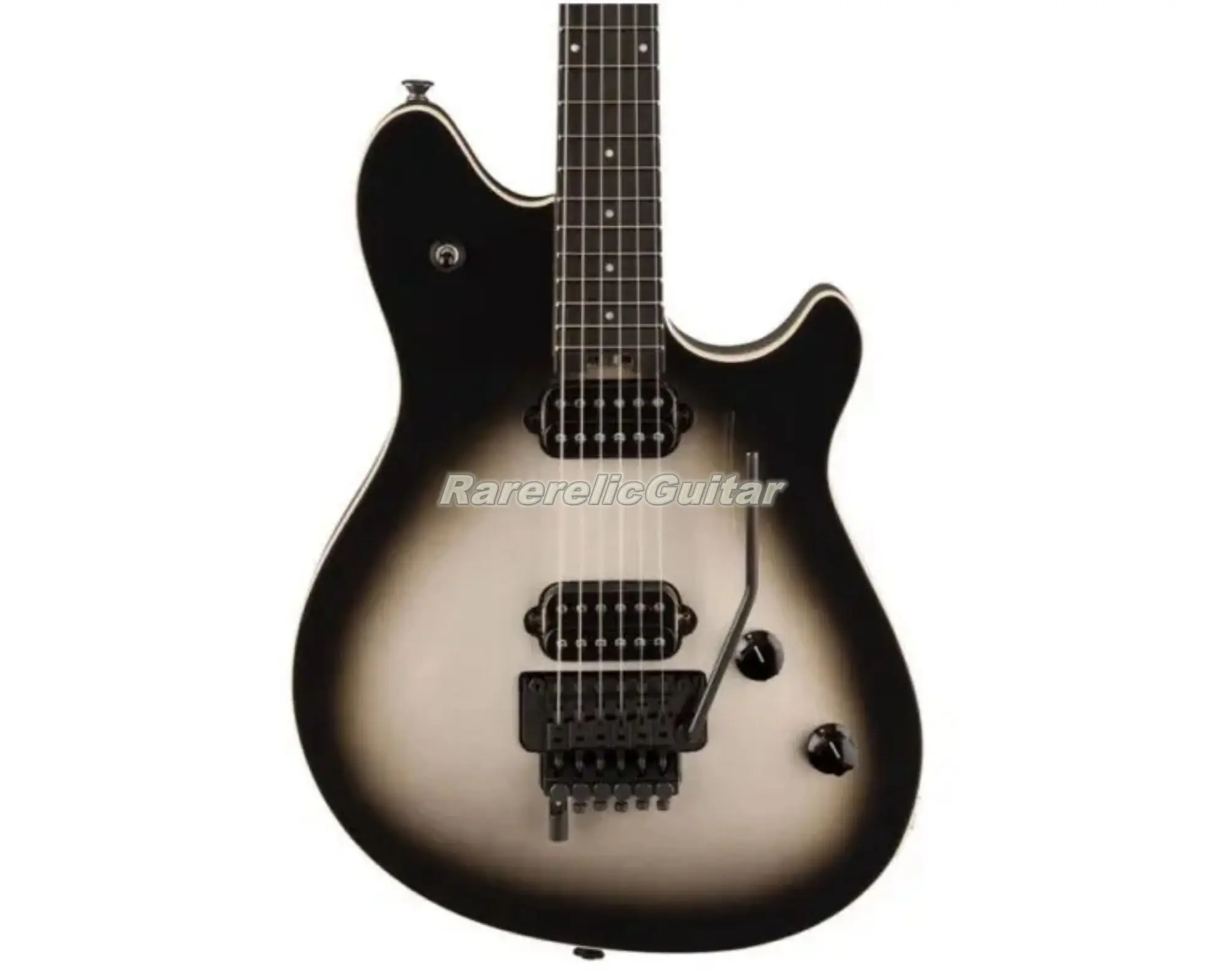 

Rare Edward Van Halen Silver Burst Electric Guitar Maple Neck Rosewood Fingerboard Dot Inlay Floyd Rose Tremolo Black Hardware