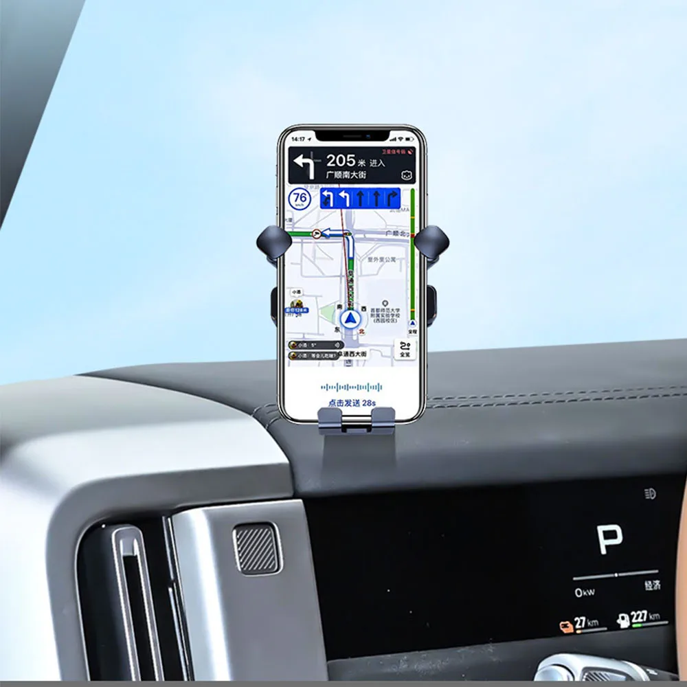 

﻿ Car Phone Holder Steering Wheel Left Mobile Phone Car Holder Car Empty Space Fixed Navigation Bracket For Chery icar V27