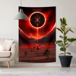 90x150cm Berserk Sacrifice Tapestry Travel Hanging Printed Wall Towel Blanket Decor Bedspread Bedroom Colored Mat Yoga Room Home