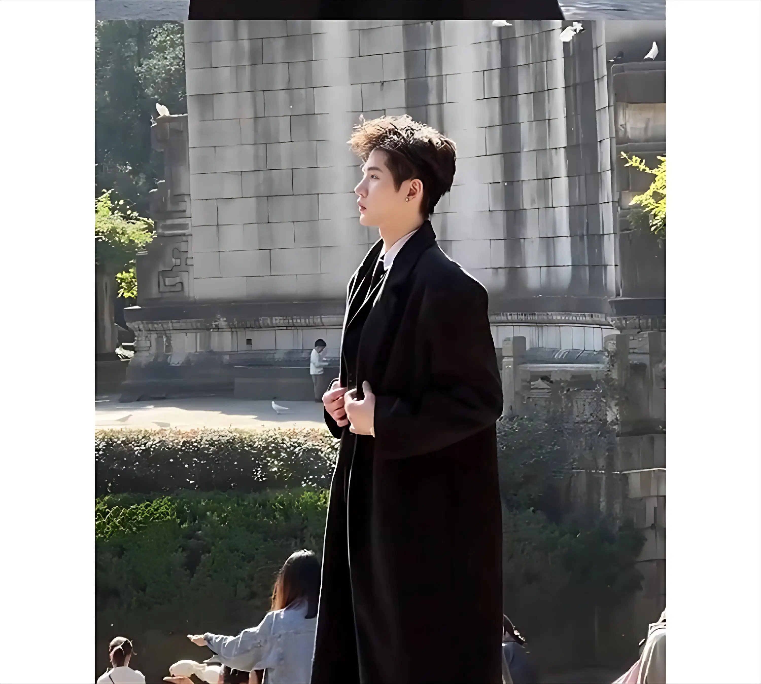 

Мужской коричневый тренч Fortune средней длины, многофункциональный, с термозащитой, свободного кроя, для осени и весны, в стиле BF