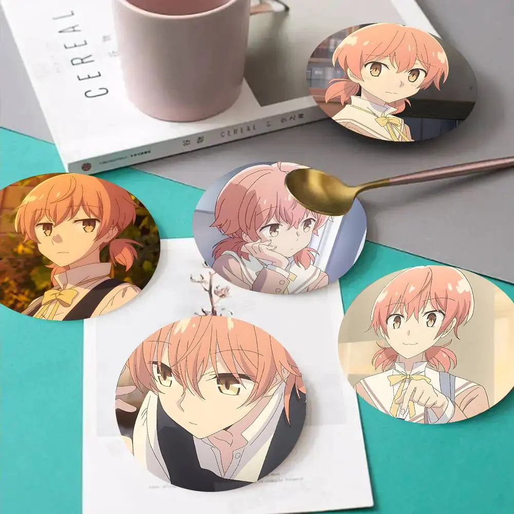 1pc Yuu Koito Anime Characters Wooden Coaster Colour Printing Cup Mat Home Desk Decoration Gifts