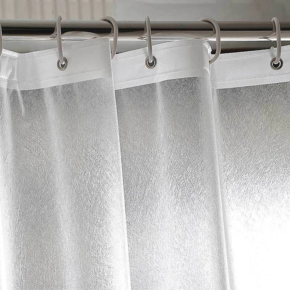 

PEVA Silk Grain Shower Curtain Translucent Lining Waterproof Bathtub Bathing Cover Bathroom Bath Curtains Liner Decor Pusheen
