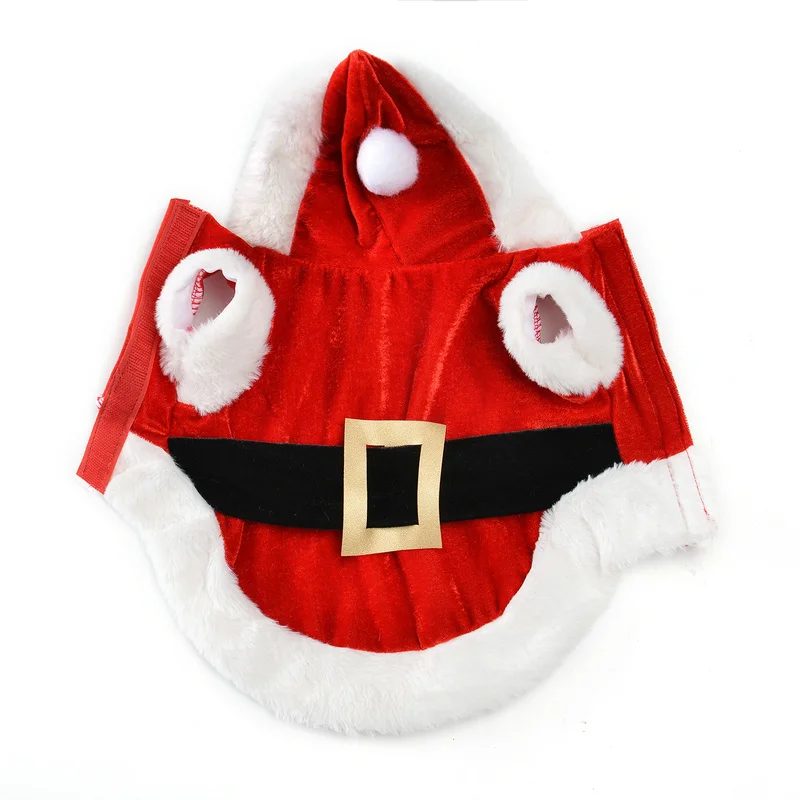 Santa Christmas Costume Clothes for Pet Small Dogs Winter Dog Hooded Coat Jackets Puppy Cat Clothing Chihuahua Yorkie Gift