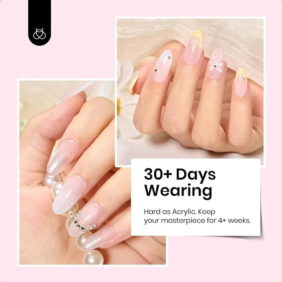 Żel do modelowania paznokci Beetle Builder Gel Nude Pink, wytrzymały, do przedłużania paznokci, naprawy łamwych paznokci, ochrony i trwałości, do użytku domowego i salonów.