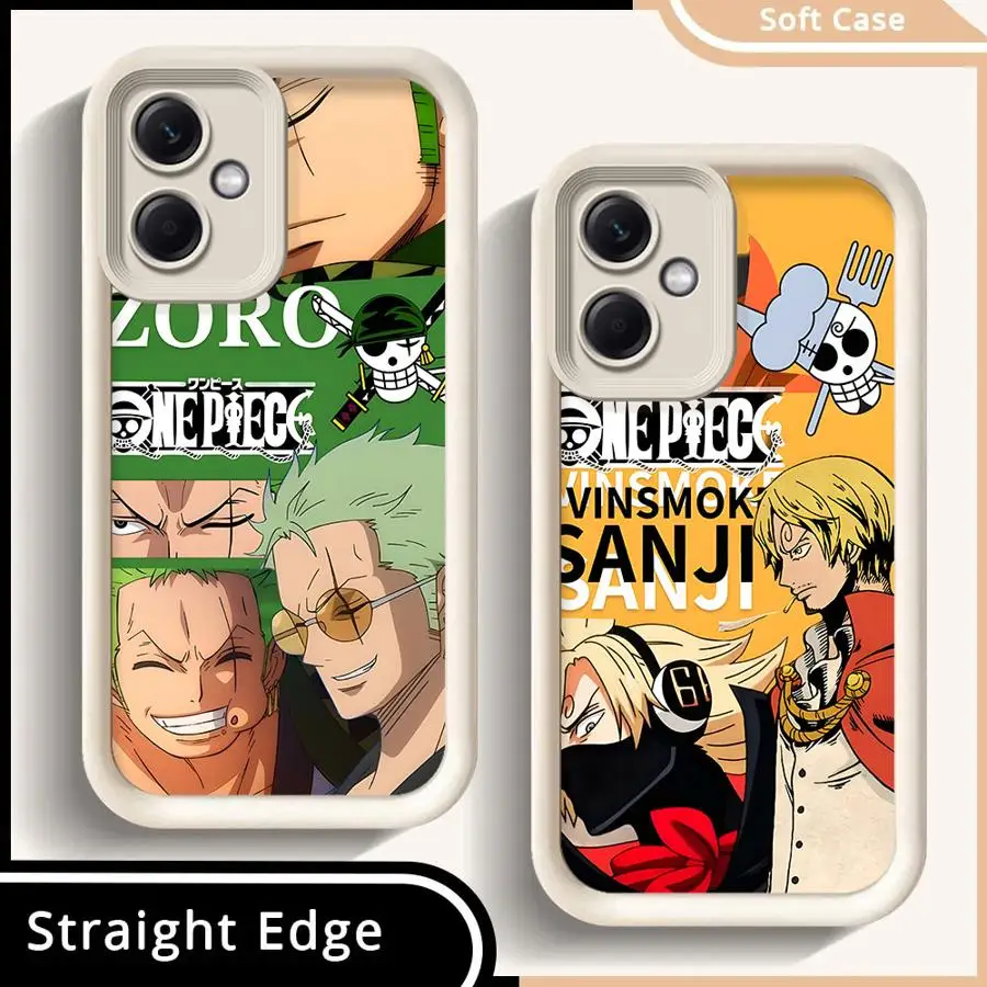 Funda de teléfono con logotipo de One Piece ZORO para Xiaomi Redmi Note 13 14 Pro Plus 11s 12s 10 11 12 Pro, funda suave