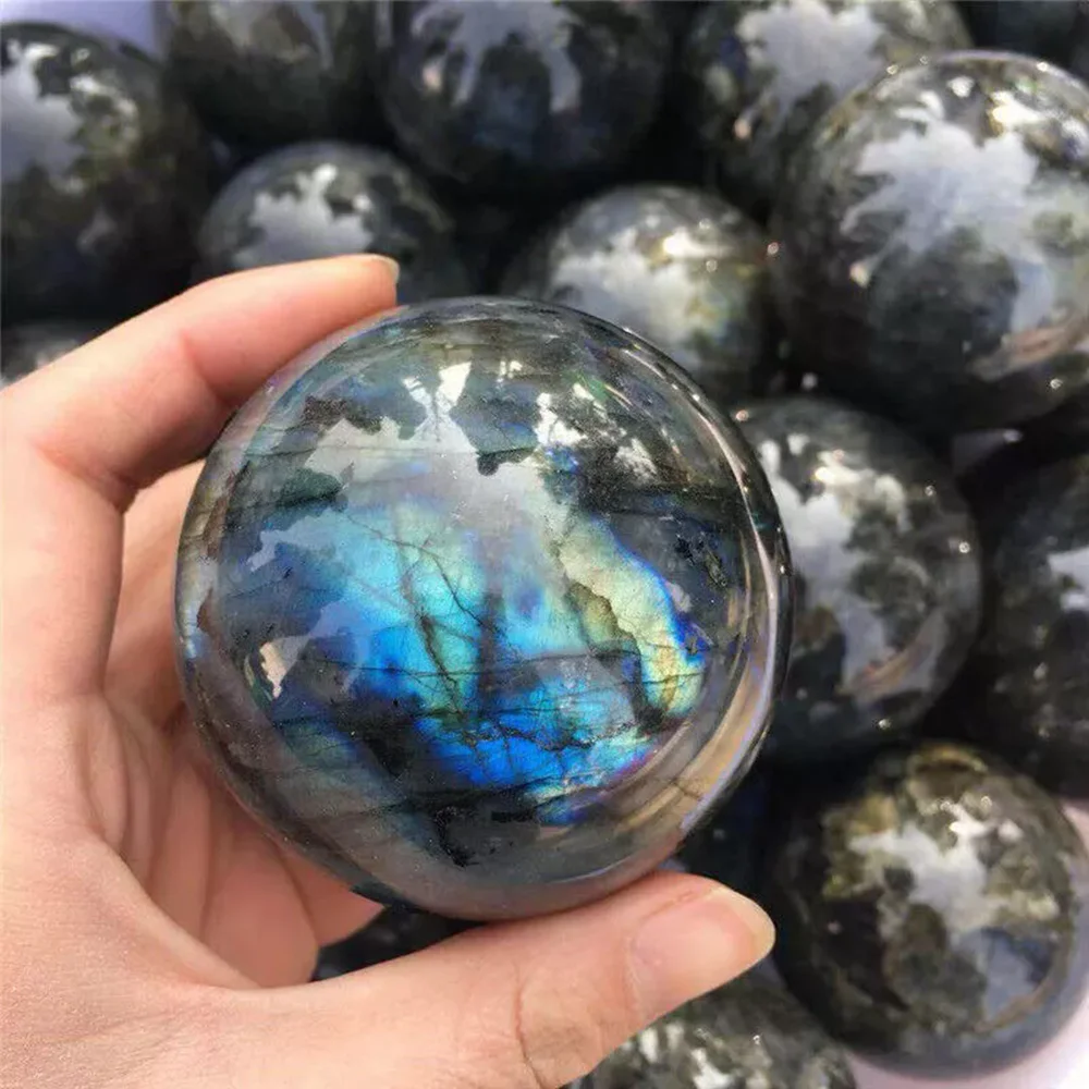 Natural pull feldspar quartz ball crystal ball rainbow Reiki repair