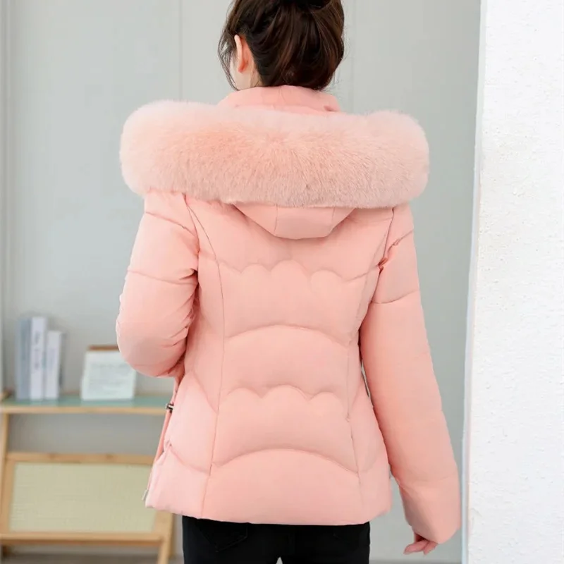 

Женское зимнее пальто, женская куртка с меховым воротником и капюшоном, женская теплая верхняя одежда, куртки, женская парка, теплая зимняя одежда, одежда с хлопковой подкладкой