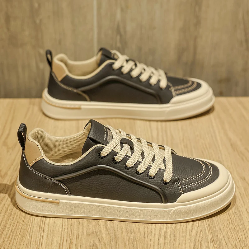 

2025 Spring New Rubber-Plastic Sole Casual Board Sneakers for Outdoor Sports - Comfortable, Soft, Slip-Resistant, Durable, and T